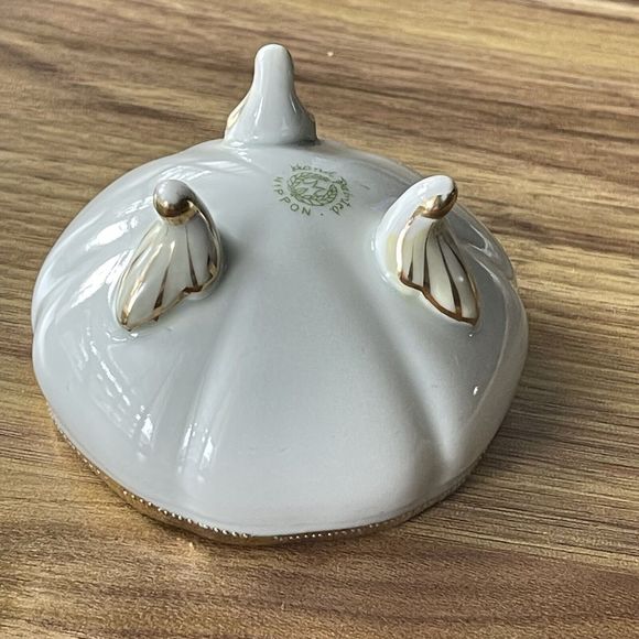 Vintage Nippon Japan Hand Painted Two Footed Small Bowls. lot of 2 - Picture 6 of 16